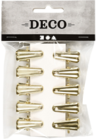 CC Decorative pegs, gold, L: 27 mm, W: 14 mm, 10 pc/ 1 pack-3