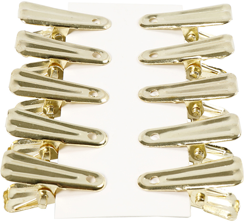 CC Decorative pegs, gold, L: 27 mm, W: 14 mm, 10 pc/ 1 pack-2