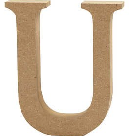 CC MDF Hoofdletter U 13 cm