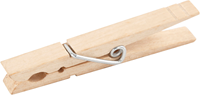 CC Clothes Pegs, L: 80 mm, W: 10 mm, 10 pc/ 1 pack