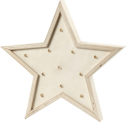 CC Houten Licht Box Ster
