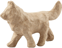 CC Papier Maché Hond 8x11,8 cm