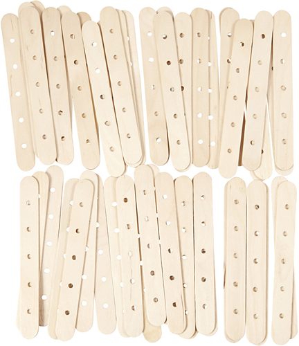CC Construction sticks, L: 15 cm, W: 1,8 cm, hole size 4 mm, 500 pc/ 1 pack-3