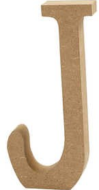 CC MDF Hoofdletter J 13 cm