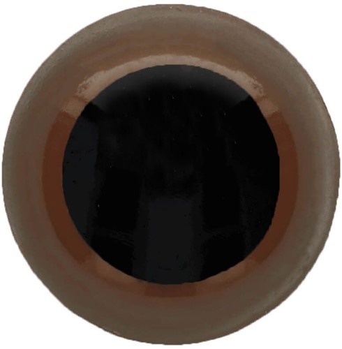 Veiligheidsogen 6 mm Bruin