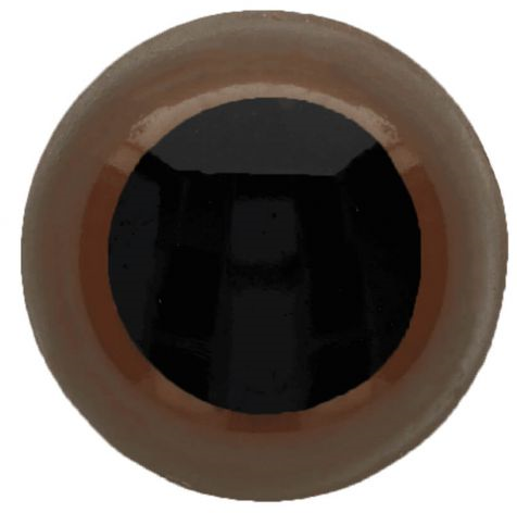 Veiligheidsogen 16 mm Bruin