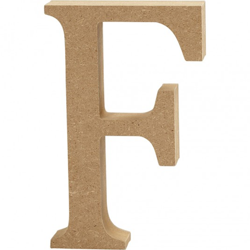 CC MDF Hoofdletter F 8 cm