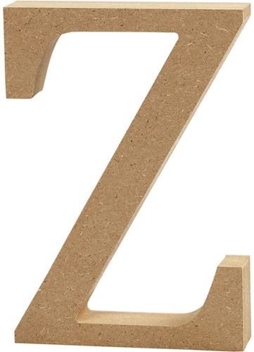 CC MDF Hoofdletter Z 8 cm