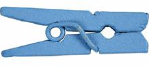 CC Mini Wäscheklammern 3x25 mm Blau 36 Stück