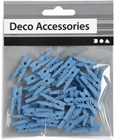 CC Mini Wäscheklammern 3x25 mm Blau 36 Stück-2