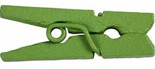 CC Mini Clothes Peg, green, L: 25 mm, W: 3 mm, 36 pc/ 1 pack