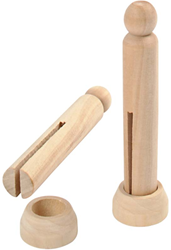 CC Houten Wasknijpers 9,5 cm 5 stuks