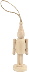 CC Houten Ornament Figuur 9 cm