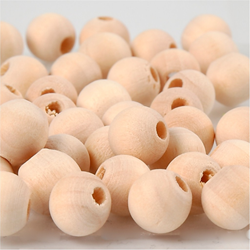 CC Houten Kralen 10 mm Naturel 40 stuks