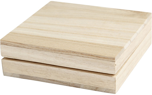 CC Houten Doos Vierkant 10x10x3 cm-3