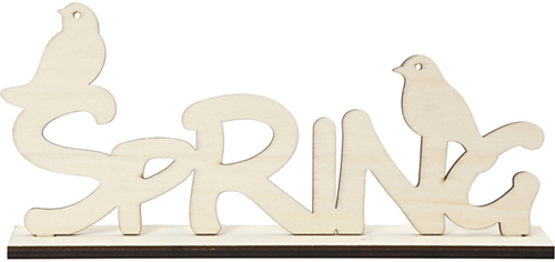 CC Decoratie Woord Spring 29 cm