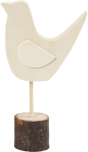 CC Houten Vogel 14,5x8,2 cm