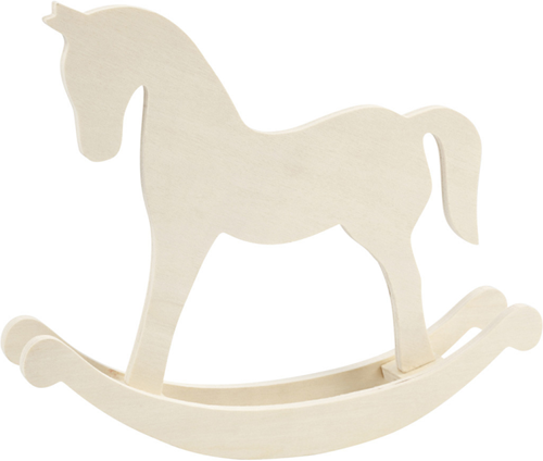 CC Houten Hobbelpaard 30x24 cm