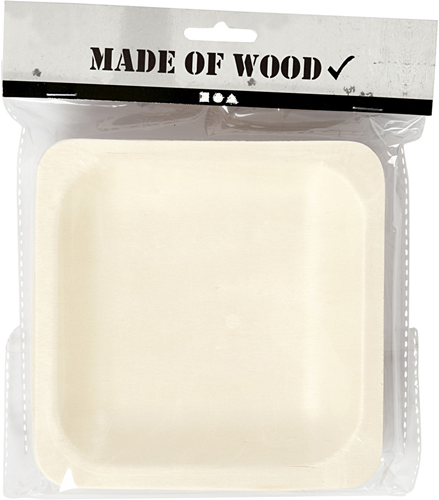 CC Houten bakje 14x14x2 cm 12 stuks-2