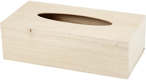 CC Houten Tissuedoos 27x14x8 cm-2