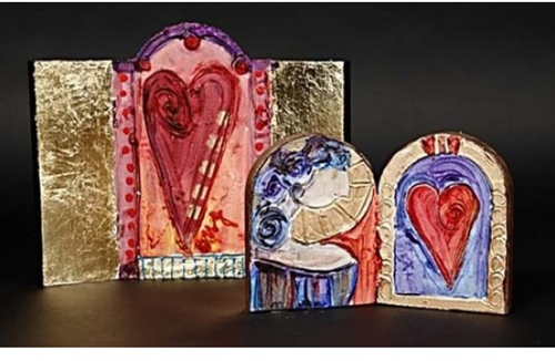 CC Houten Ikoon Tweeluik 11x17 cm