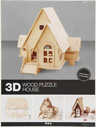 CC 3D-Holzbausatz Haus-2