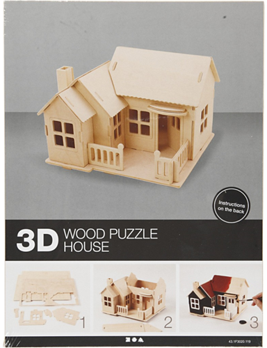 CC 3D-Holzbausatz Haus-2