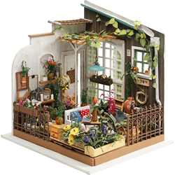 CC DIY Miniature Room, Garden, H: 21 cm, W: 19,5 cm, 1 pc