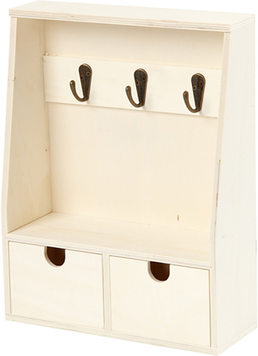 CC Houten Sleutelkast 28,5x8x22 cm