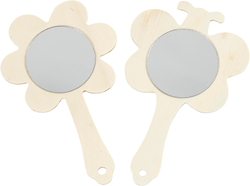 CC Hand Mirrors, H: 13,9 cm, W: 9 cm, 20 pc/ 1 pack