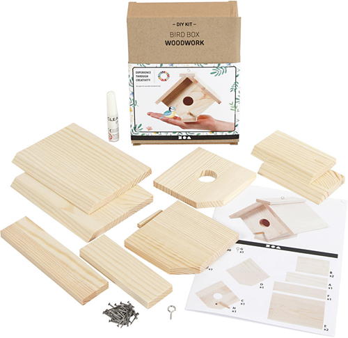 CC DIY Vogelhuis Grenen 16 cm