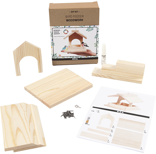 CC DIY Vogelvoederhuis Grenen 12,5 cm
