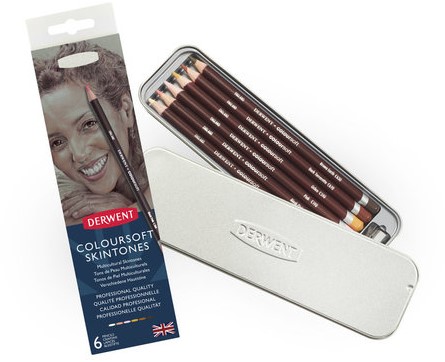 Derwent Coloursoft Huidskleuren 6 Stuk-2
