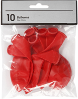 Luftballons 23 cm Rot 10 Stück-2