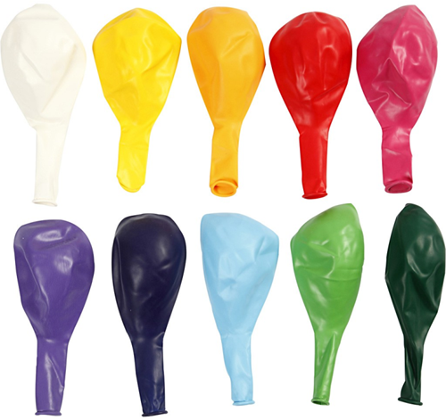 Ballonnen 23 cm Regenboog 10 stuks