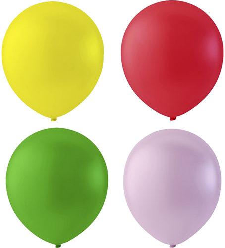 CC Balloons, neon colours, round, Dia. 23 cm, 10 pc/ 1 pack-3