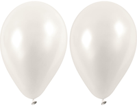 CC Balloons, white, Dia. 23 cm, 10 pc/ 1 pack
