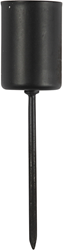 CC Metalen Kandelaar met Pin 22,5 mm Zwart 4 stuks