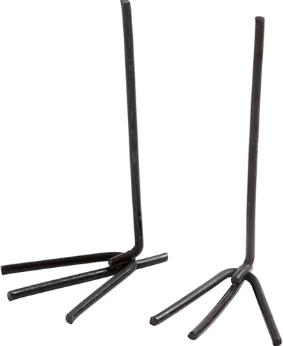 CC Metalen Voeten 2x5 cm 20 stuks Zwart