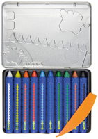 Jolly Superwaxies Aqua Krijt 10 stuks-2