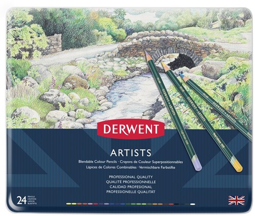 Derwent Artists Kleurpotloden set 24 Stuk