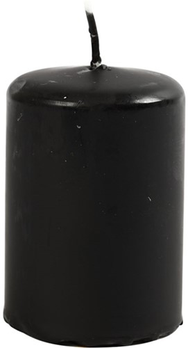 Kaars 6 cm Zwart