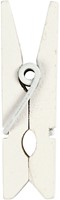 Mini Wasknijpers 35x7 mm Wit 20 stuks