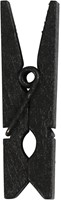 Mini-Wäscheklammern 35x7 mm Schwarz 20 Stück