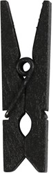 Mini-Wäscheklammern 35x7 mm Schwarz 20 Stück
