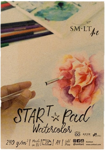 SMLT Startersblok Aquarel A5 240gr 20 vel