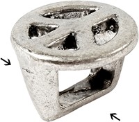 CC Spacer 11x15 mm 3 Pieces Antique Silver-2