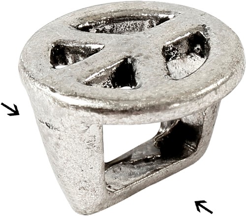 CC Spacer 11x15 mm 3 Pieces Antique Silver-2