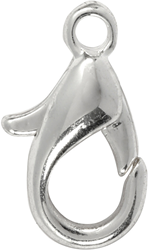 CC Carabiners, silver-plated, L: 12 mm, 5 pc/ 1 pack