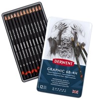 Derwent Set Hard Pencils 12 Pieces-2